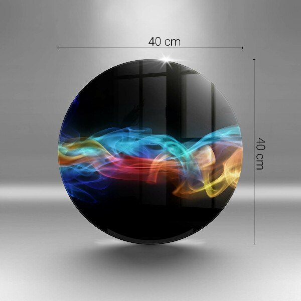 Üveg vágódeszka Színes füst