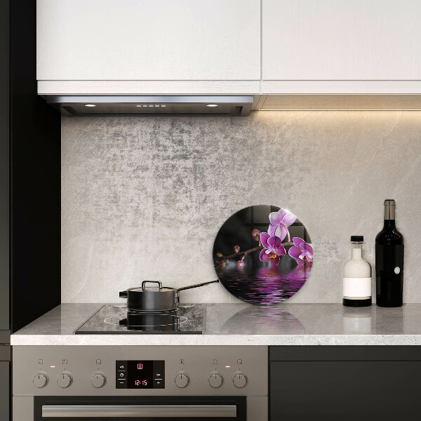 Üveg vágódeszka Orchidea zen víz