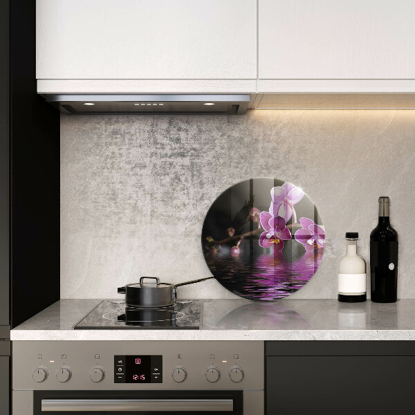 Üveg vágódeszka Orchidea zen víz