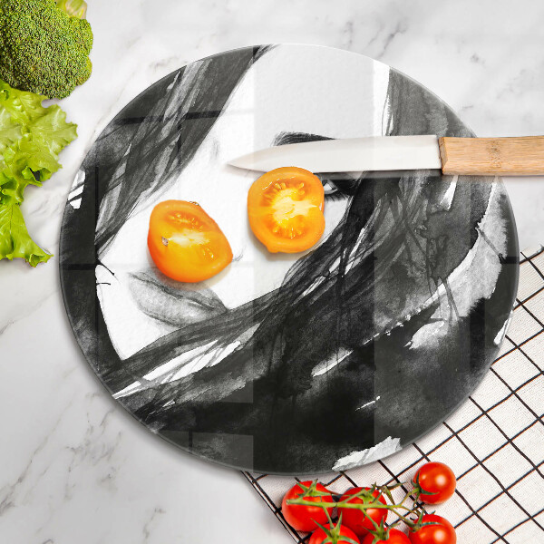 Üveg vágódeszka Női arc