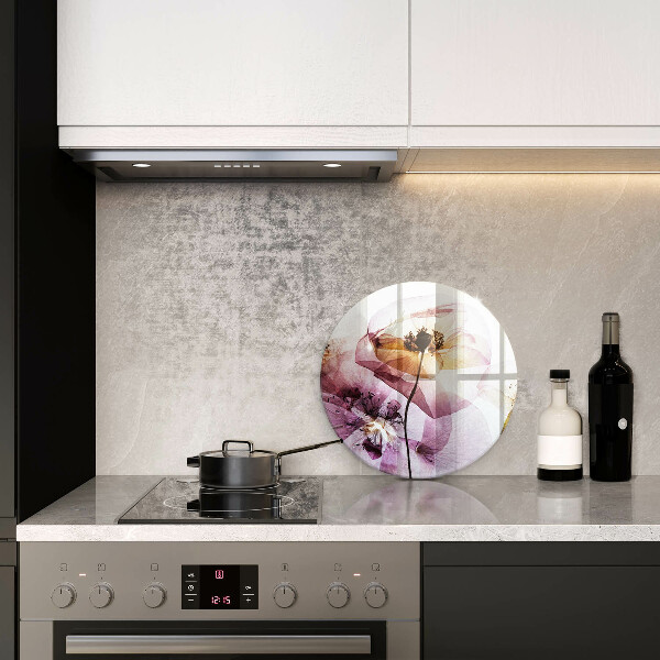 Üveg vágódeszka Finom virágok