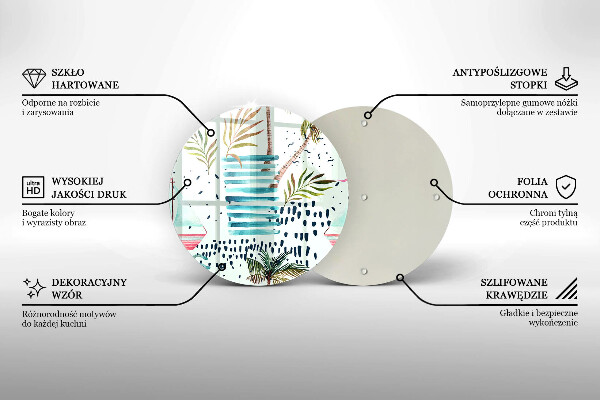 Üveg vágódeszka Ünnepi illusztrációk