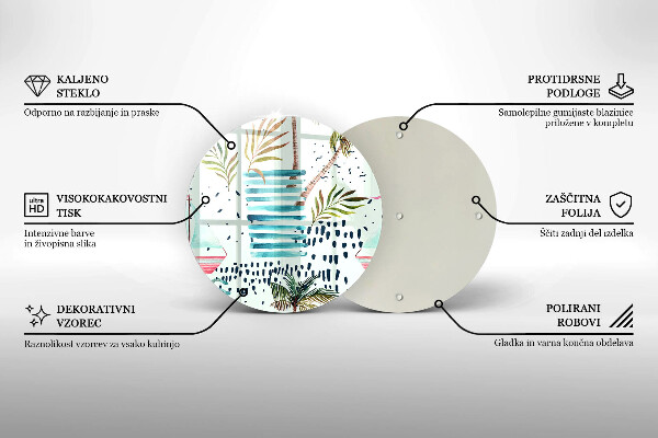 Üveg vágódeszka Ünnepi illusztrációk