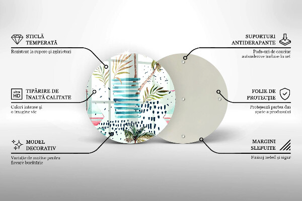 Üveg vágódeszka Ünnepi illusztrációk