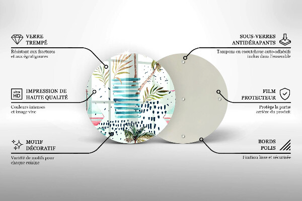 Üveg vágódeszka Ünnepi illusztrációk