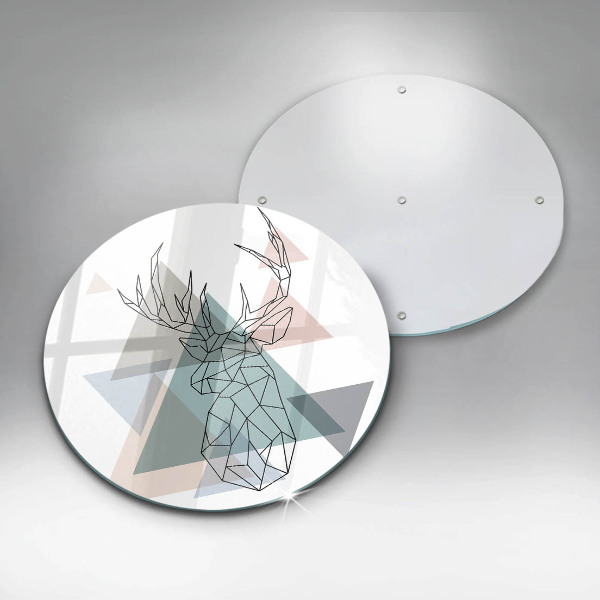 Üveg vágódeszka Absztrakt szarvas