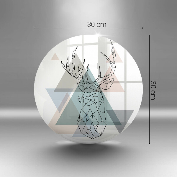 Üveg vágódeszka Absztrakt szarvas