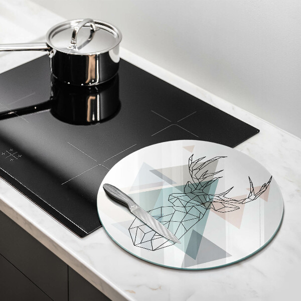 Üveg vágódeszka Absztrakt szarvas