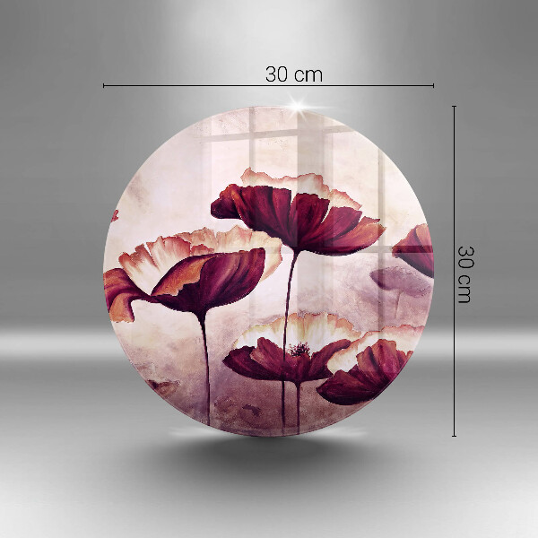 Üveg vágódeszka Virágfestés