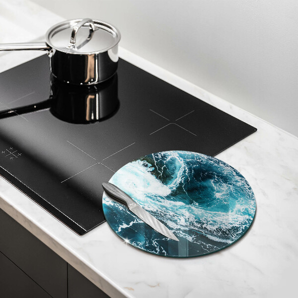 Üveg vágódeszka Habzó vízhullámok