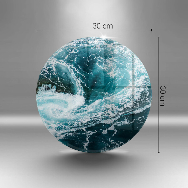 Üveg vágódeszka Habzó vízhullámok