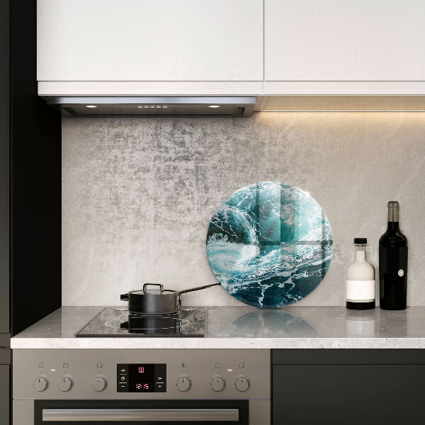 Üveg vágódeszka Habzó vízhullámok