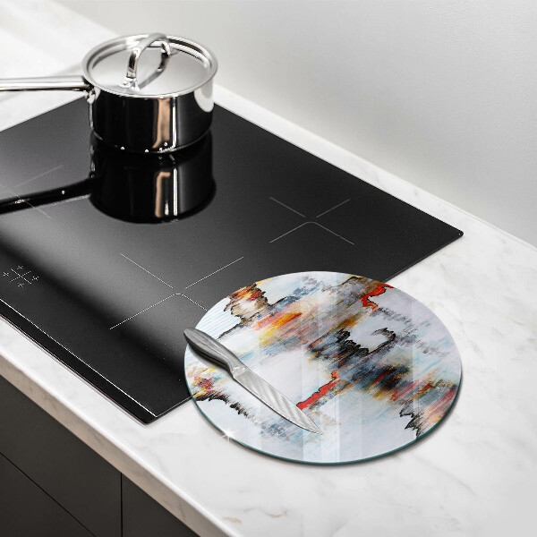 Üveg vágódeszka Absztrakciós festékek