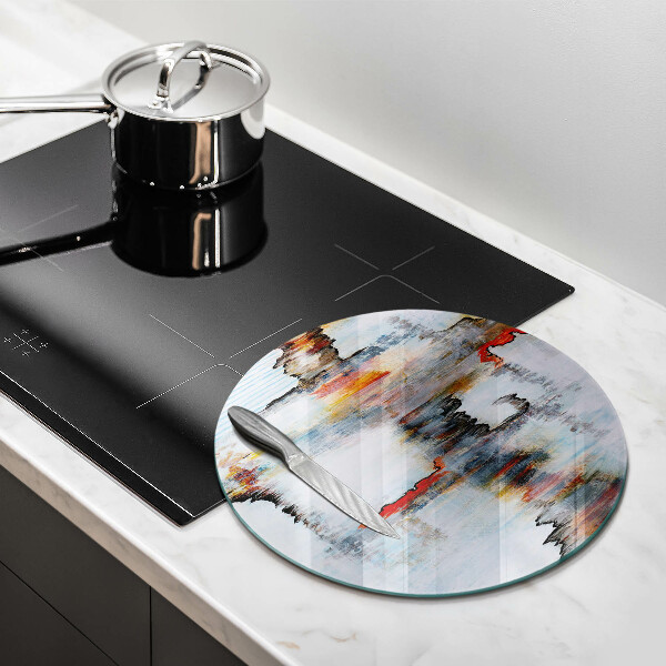 Üveg vágódeszka Absztrakciós festékek