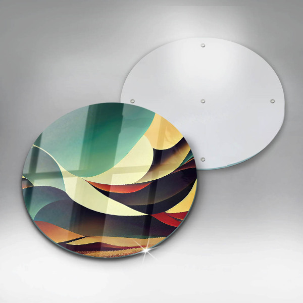 Üveg vágódeszka Alakzat absztrakció