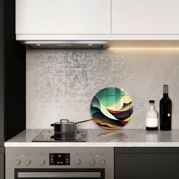 Üveg vágódeszka Alakzat absztrakció