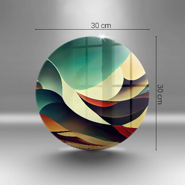 Üveg vágódeszka Alakzat absztrakció