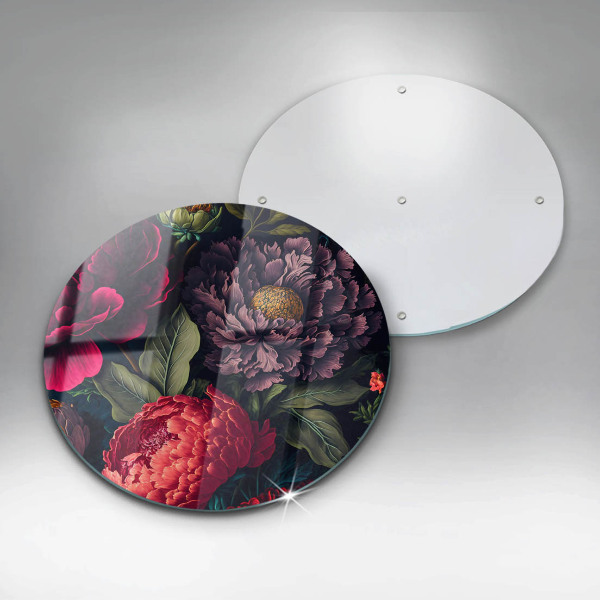 Üveg vágódeszka Gyönyörű virágok