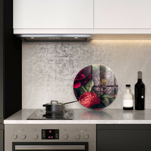 Üveg vágódeszka Gyönyörű virágok