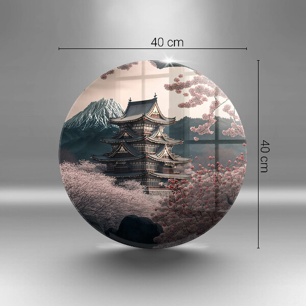 Üveg vágódeszka Japán építési táj