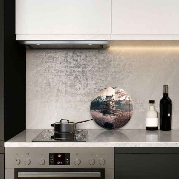 Üveg vágódeszka Japán építési táj