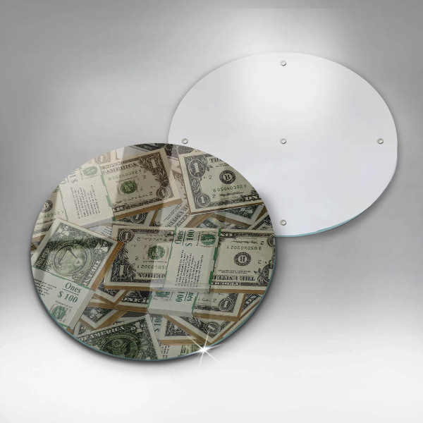 Üveg vágódeszka Pénz dollár