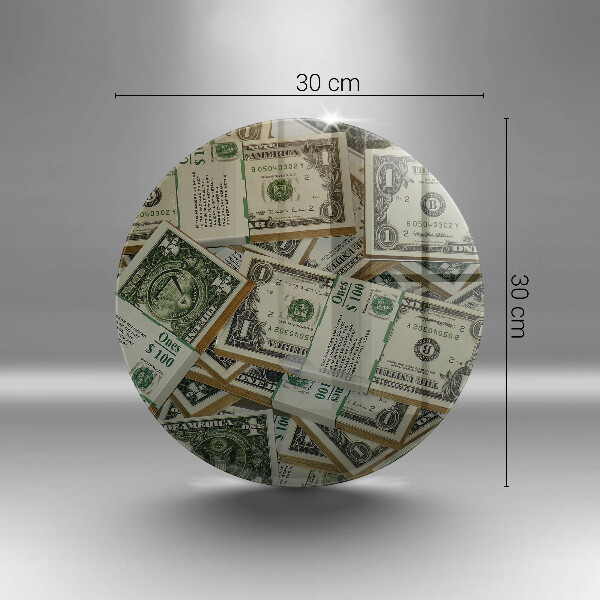 Üveg vágódeszka Pénz dollár