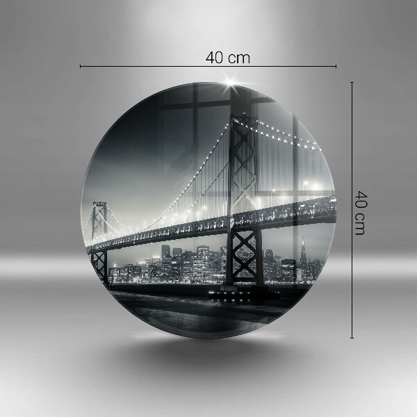 Üveg vágódeszka Benjamin Franklin híd