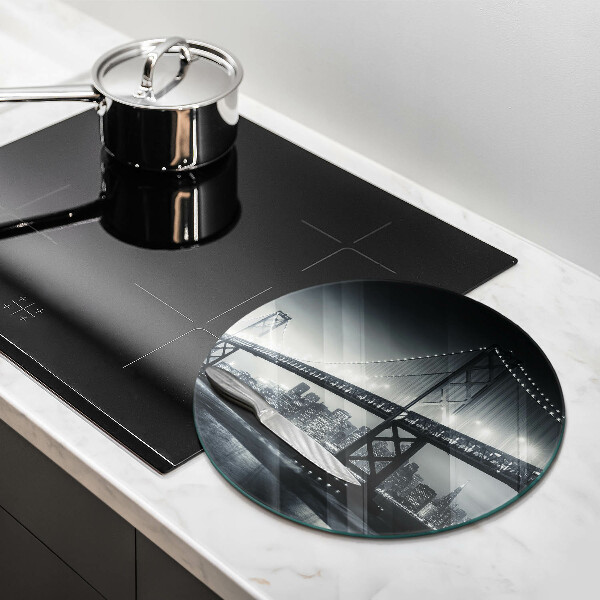 Üveg vágódeszka Benjamin Franklin híd