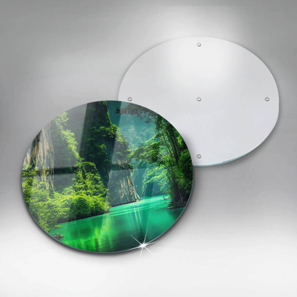 Üveg vágódeszka Lagúna táj