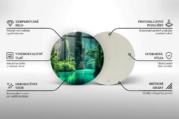 Üveg vágódeszka Lagúna táj