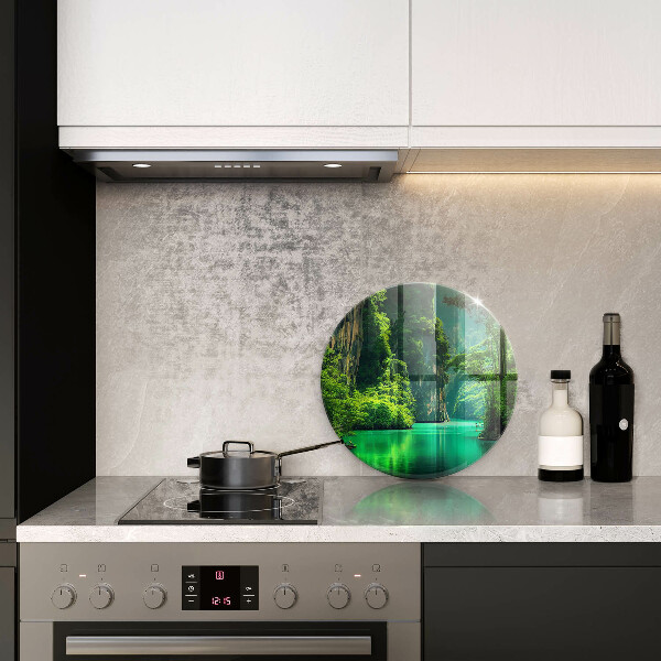 Üveg vágódeszka Lagúna táj