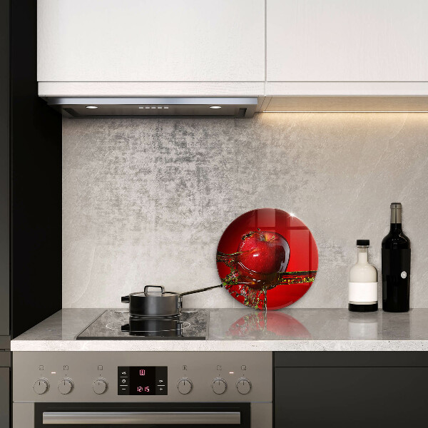 Üveg vágódeszka Alma gyümölcs vízben