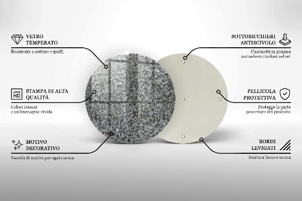 Üveg vágódeszka Kő textúra