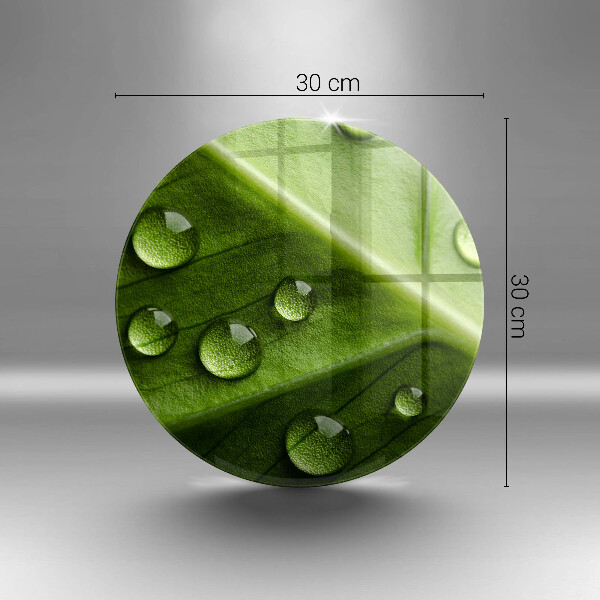 Üveg vágódeszka Természet harmat és levél