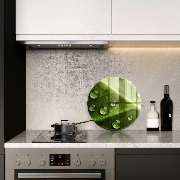 Üveg vágódeszka Természet harmat és levél