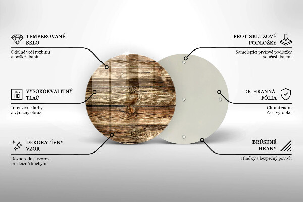 Üveg vágódeszka Fa deszka textúra