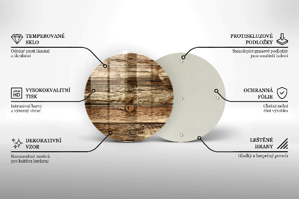 Üveg vágódeszka Fa deszka textúra