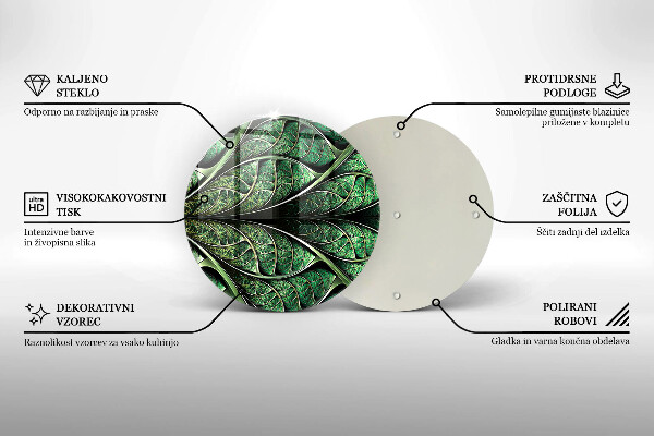 Üveg vágódeszka A levélér szerkezete