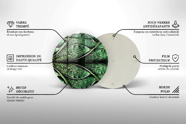 Üveg vágódeszka A levélér szerkezete