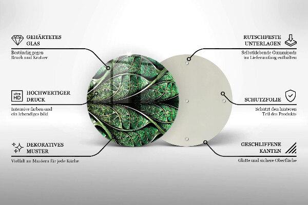 Üveg vágódeszka A levélér szerkezete