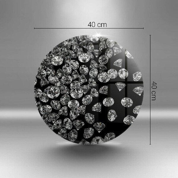 Üveg vágódeszka Gyémántok gyémántok