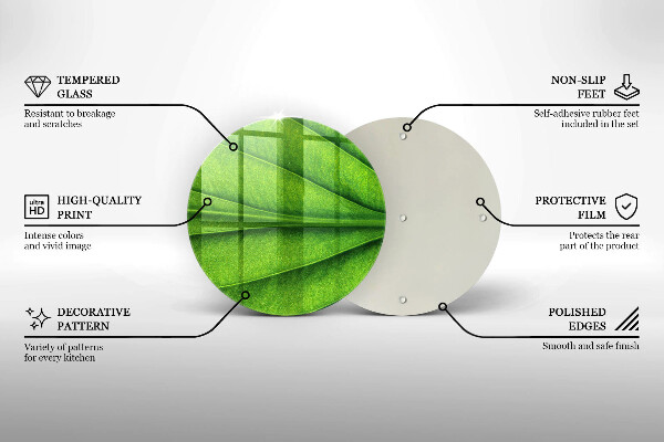 Üveg vágódeszka Természet ér levél