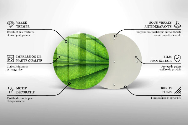 Üveg vágódeszka Természet ér levél