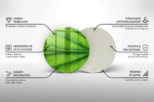 Üveg vágódeszka Természet ér levél