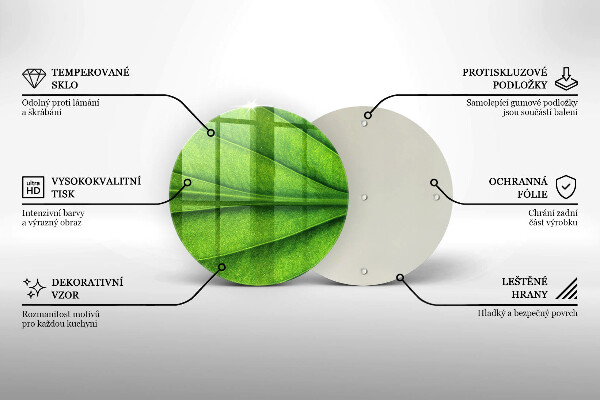 Üveg vágódeszka Természet ér levél