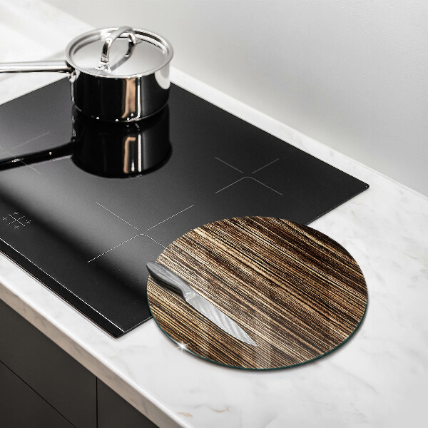 Üveg vágódeszka Fa textúra