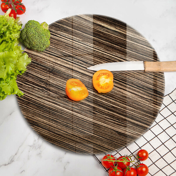 Üveg vágódeszka Fa textúra