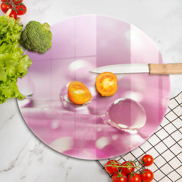 Üveg vágódeszka Harmat virágszirmai