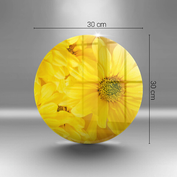 Üveg vágódeszka Virágszirom